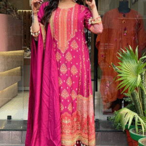 Tharvi Festive Glow Straight-Cut Kurta Set