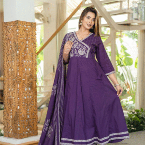 Home Tharvi Regal Charm Anarkali Suit Ensemble