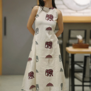 Tharvi Elephant Parade A Line Kurta Set