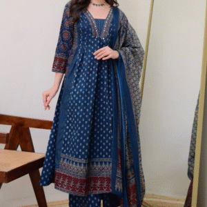 Tharvi Indigo Elegance Anarkali Set