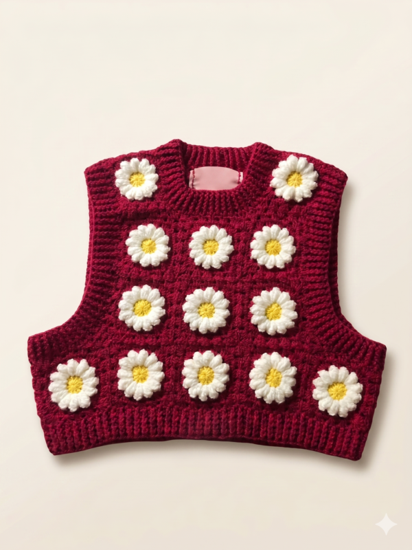 Tharvi Daisy Crochet Top