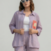 Women's Co-ord Set 2 Piece with Beautiful Handmade Crochet Pocket by Tharvi