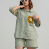 Women's Co-ord Set 2 Piece with Beautiful Handmade Crochet Pocket by Tharvi