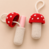 Tharvi Mushroom Crochet Lip Balm Holder