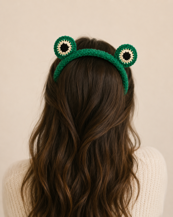 Tharvi Adorable 2 Eye Frog Crochet Headband