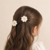 Tharvi Daisy Bloom Crochet 2 Hair Clips
