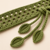 Olive Leaf Crochet Belt | Handcrafted Boho Accessory by Tharvi